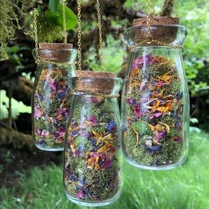 Hanging Dried Flower Terrarium🌸Boho Decor
